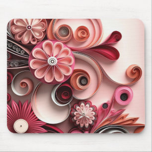 Blush Blossoms Mouse Mat