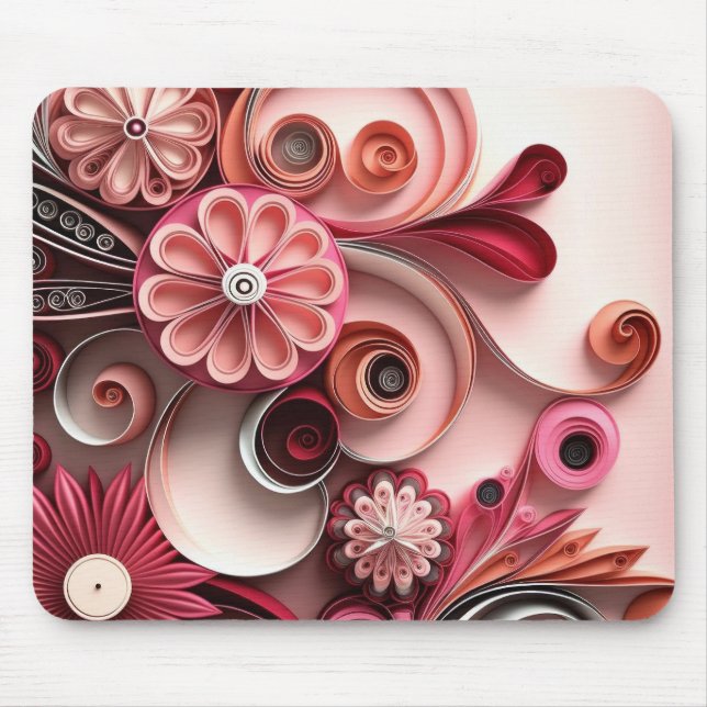 Blush Blossoms  Mouse Mat (Front)