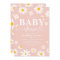 Blush Boho Daisy Flowers Girl Baby Shower