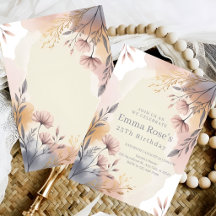 Blush Botanical Birthday