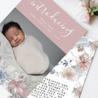 Blush Botanical Boho Summer Florals Baby Girl