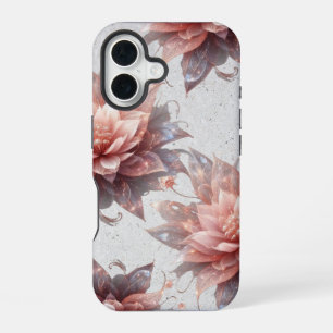 Blush Botanical iPhone Case – Heavy-Duty Floral