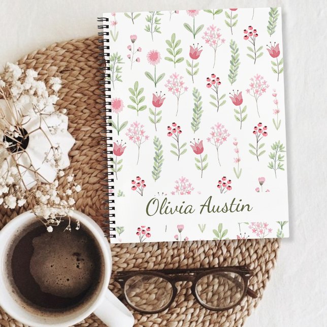 Blush Botanical Journal Personalised Floral  (Creator Uploaded)