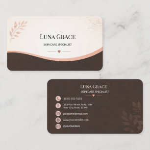 Blush Botanical Skin Care Specialist Business Card