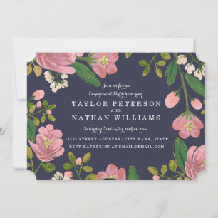 Blush Bouquet Engagement Party Invitation