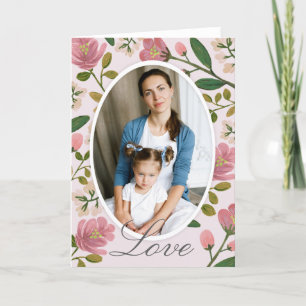 Blush Bouquet Photo Card