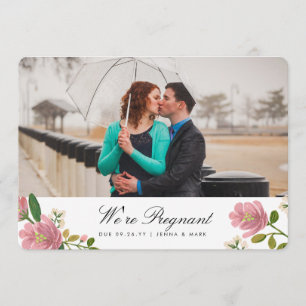 Blush Bouquet Pregnancy Announcement