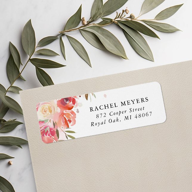Blush Bouquet Return Address (Creator Uploaded)
