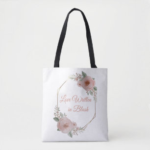Blush & Breeze Wedding Tote Bag – Elegant Modern W