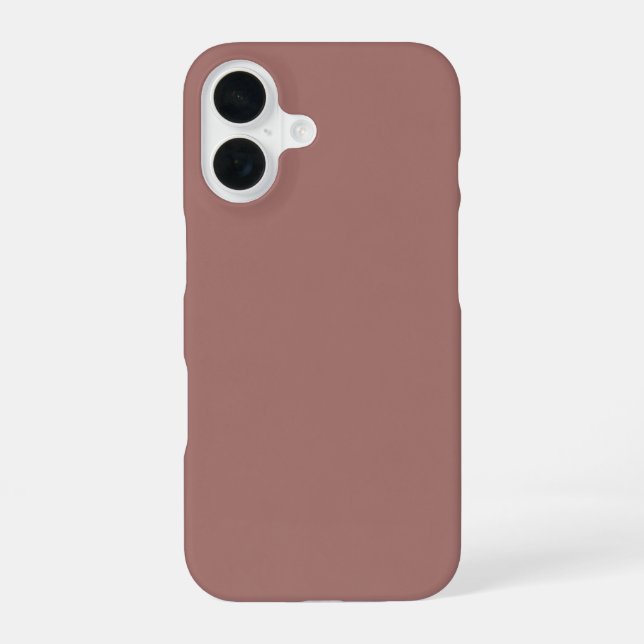 Blush Brown Aesthetic Cocoa Rose Phone Case | Mini (Back)