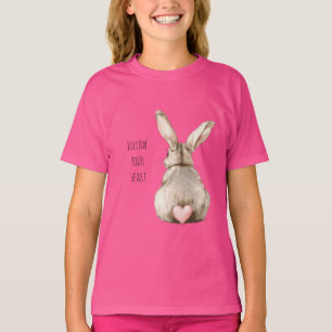 Blush Bunny Rabbit Heart T-Shirt