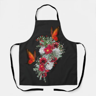 Blush, Burgundy,& White Roses Bouquets  Apron