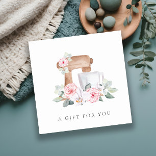 Blush Cake Mixer Catering Floral Gift Certificate