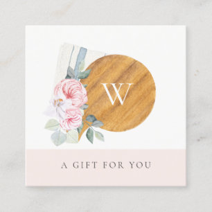 Blush Chopping Board Floral Gift Certificate