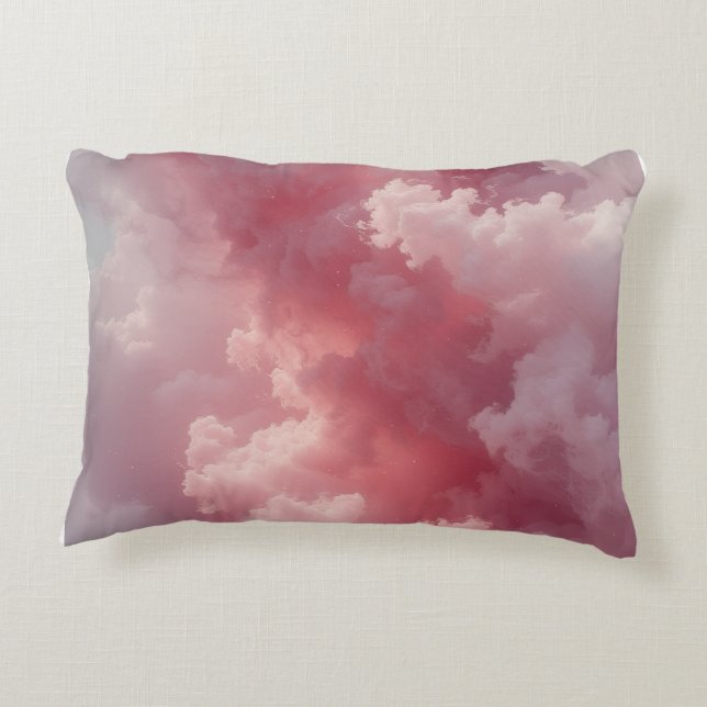 Blush Cloud Mirage Decorative Cushion (Back)