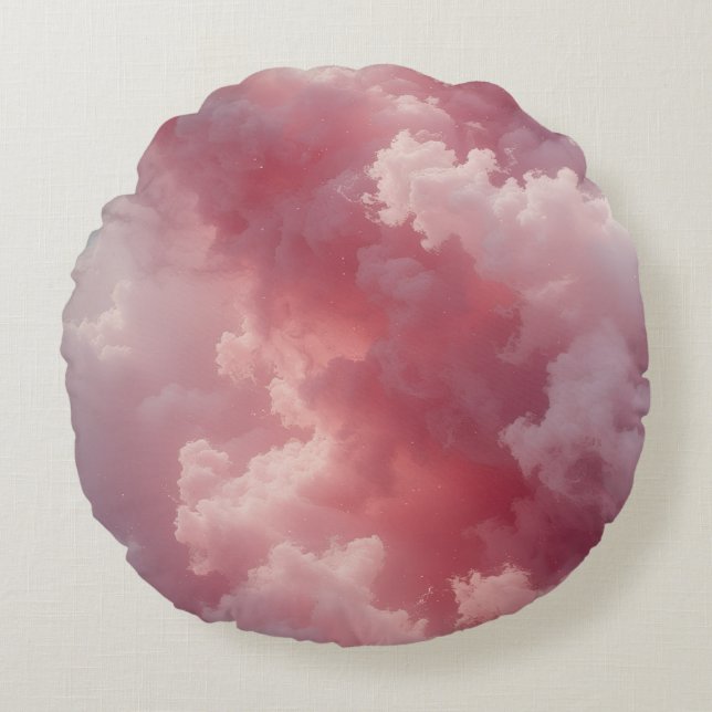 Blush Cloud Mirage Round Cushion (Front)