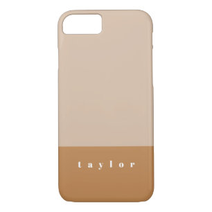Blush Colour Block Personalised iPhone 8/7 Case