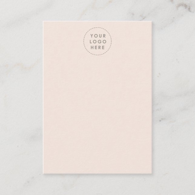 Blush-coloured Hair Your Logo Card (Front)