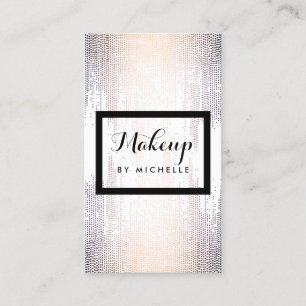 Blush Confetti Dots Makeup Artist Business Card