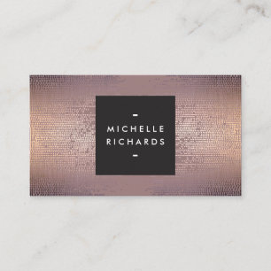 Blush Confetti Rain Pattern Modern Business Card