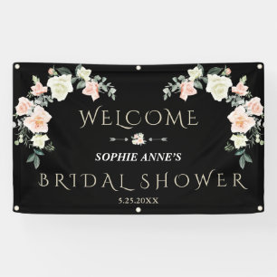 Blush Cream Floral Bridal Shower  Welcome Sign