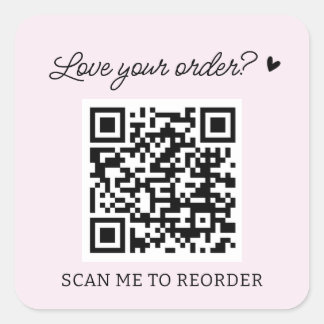 Blush Custom QR Code Scan to Reorder Labels