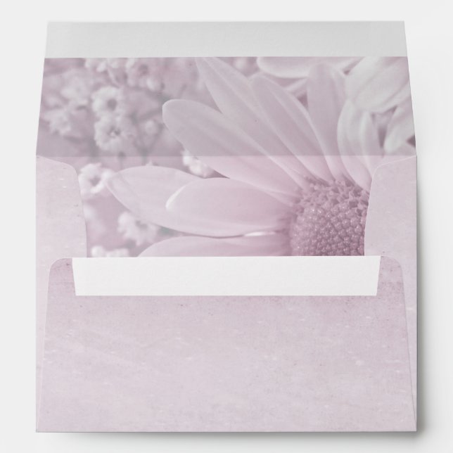 Blush daisy texture envelope (Back (Bottom))