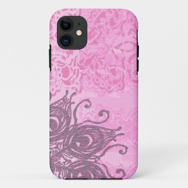 Blush damask ID durable pink - Case-Mate iPhone Case (Back)