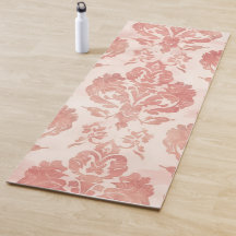 Blush Damask Watercolor Floral Vintage Pattern