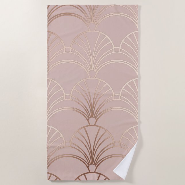 Blush Deco Dream Beach Towel (Front)