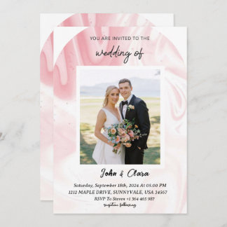 Blush Elegance Wedding Invitation