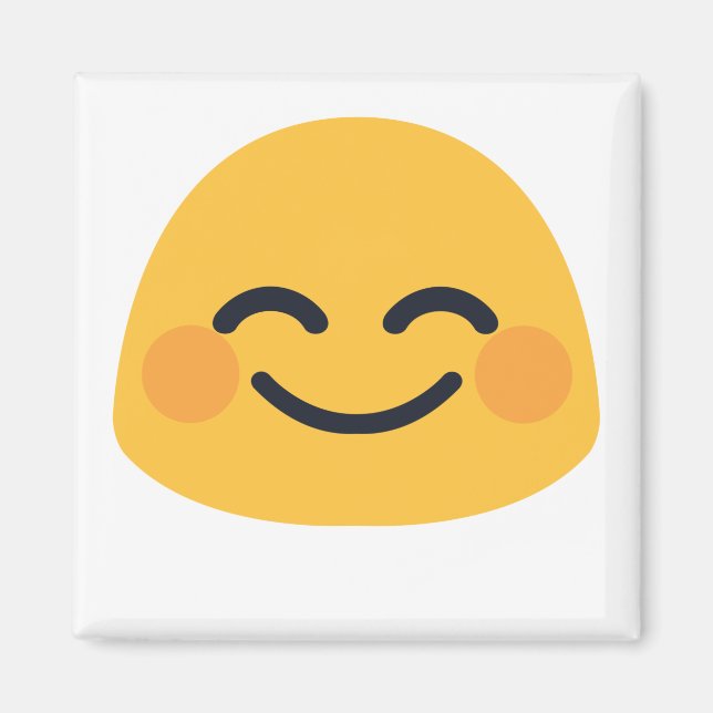 Blush Emoji Magnet (Front)