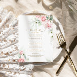 Blush & Eucalyptus Floral Wedding Menu<br><div class="desc">*** Please enter H065 in the store search to find all matching items *** Or visit our Blush & Eucalyptus Floral Collection. *** This high-quality design is easy to customise to match your wedding colours, styles and theme. For further customisation, please click the "Edit using Design Tool" link and use...</div>