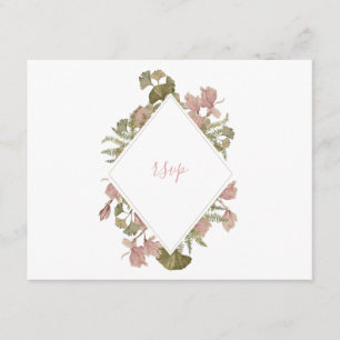 Blush Floral A6 RSVP Card