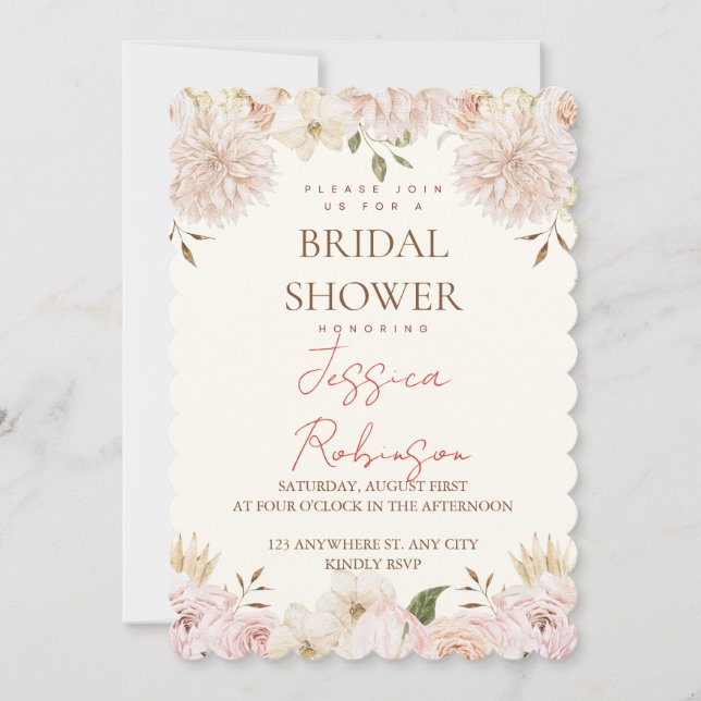 Blush Floral Bridal Shower (Front)