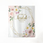 Blush Floral Bridal Shower Backdrop Photo Prop