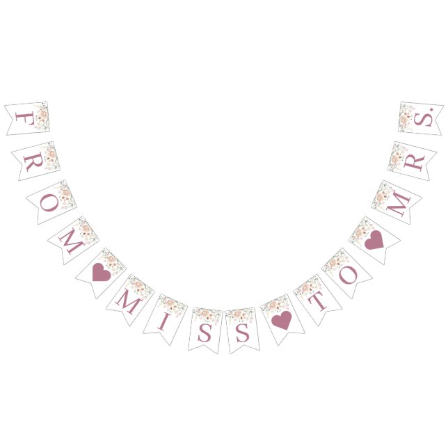 Blush Floral Bridal Shower Banner (All)