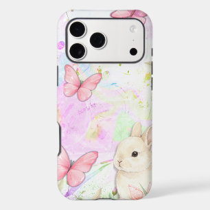 Blush Floral Bunny Phone Case 