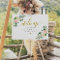 Blush Floral calligraphy Welcome Wedding Sign
