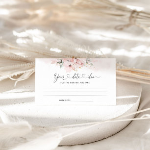 Blush floral  Date night ideas. Date jar Enclosure