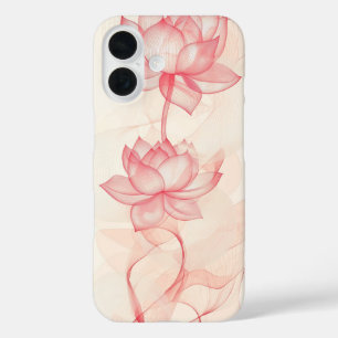 Blush Floral Duo iPhone 16 Case