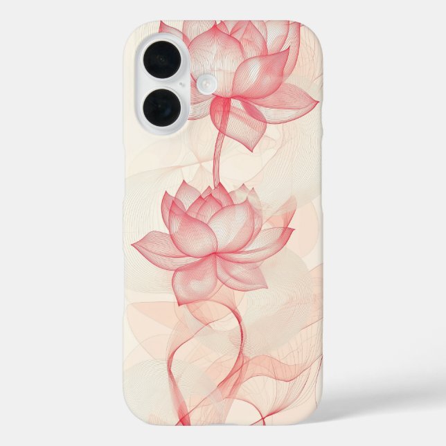 Blush Floral Duo Case-Mate iPhone Case (Back)