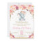 Blush Floral Elephant Baby Shower Girl