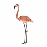 Blush Floral Flamingo Sculpture Standing Photo Sculpture<br><div class="desc">Designed by Nicole King © 2013 Customised designs available upon request contact @ cole30@gmail.com</div>
