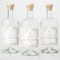 Blush Floral Frame Baptism