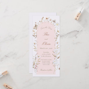 Blush Floral Mobile Wedding Invitation