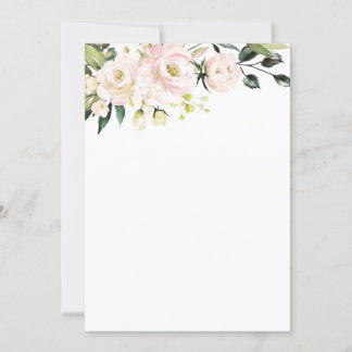 Blush Floral Mockup Invitation