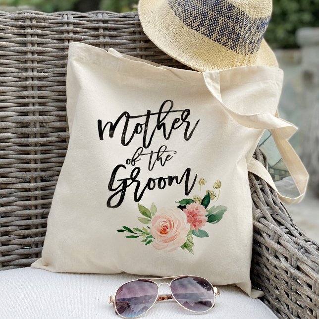 Blush floral mother of the groom tote bag (Creator Uploaded)