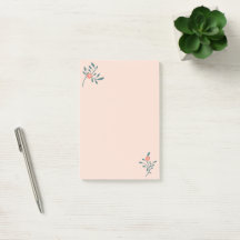 Blush Floral Teal Botanical