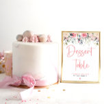 Blush Floral | Watercolor Bridal Dessert Sign<br><div class="desc">Enhance your bridal shower dessert table with our Blush Floral Watercolor Bridal Dessert Sign. With its elegant and modern design featuring delicate calligraphy, watercolor pink accents, and rustic details, this unique sign adds a touch of charm and sophistication to your event's decor. Guide your guests to indulge in delicious treats...</div>